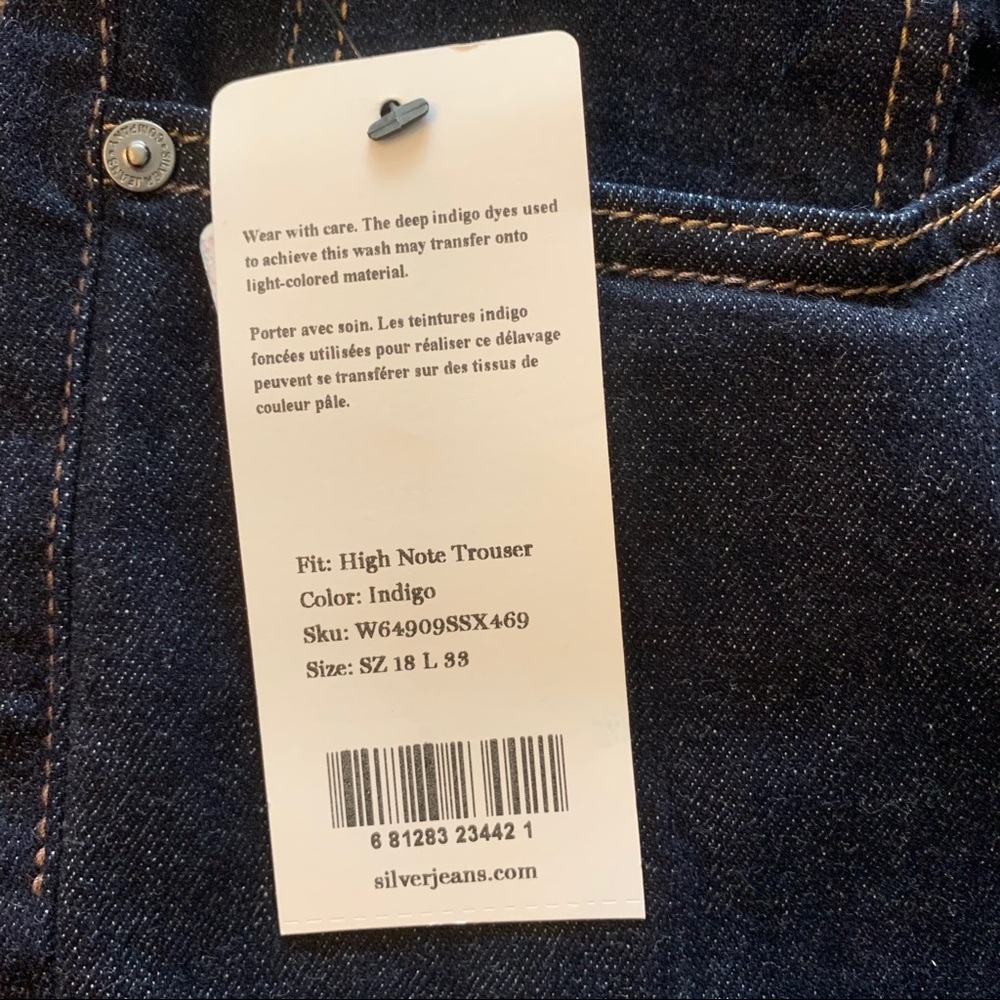 Silver High Note High Rise Trouser Plus size jeans - Picture 6 of 11